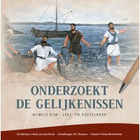 Puzzelboek Onderzoekt de gelijkenissen, MJ Ruissen (auteur), Thirza Westerbeke (puzzels) en Henk van den Brink (schilderijen), 